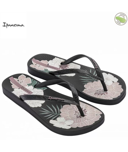 Tongs Ipanema Anat Temas Xv Fem Enfant Noir/Beige/Mauve 2