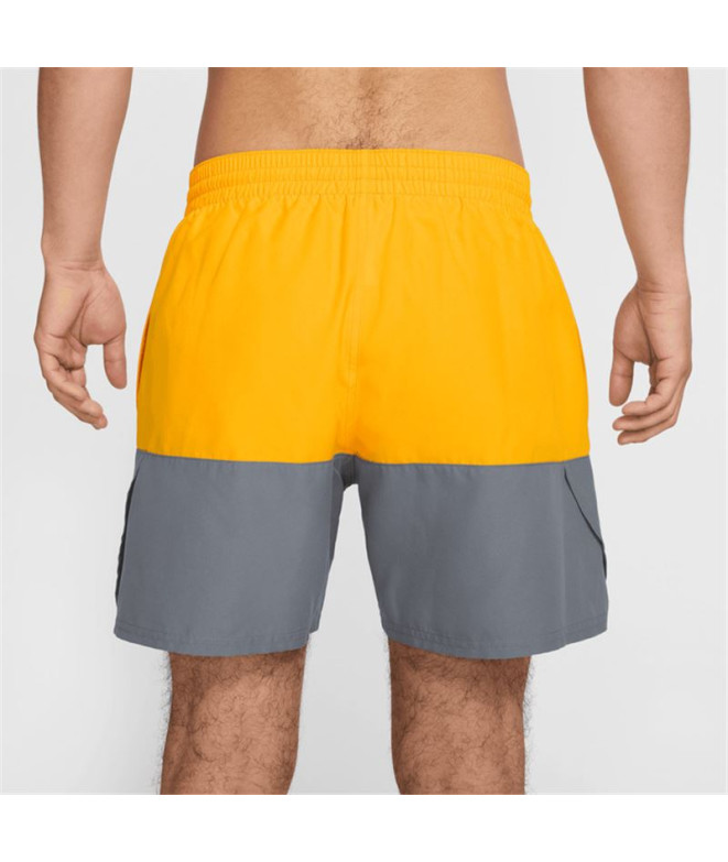 Bañador de Playa y Piscina Nike Split Hombre Oro