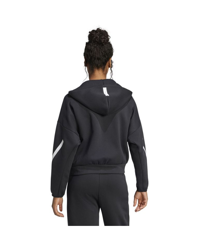 Sweat adidas Z.N.E. Fz Femme Noir/Blanc