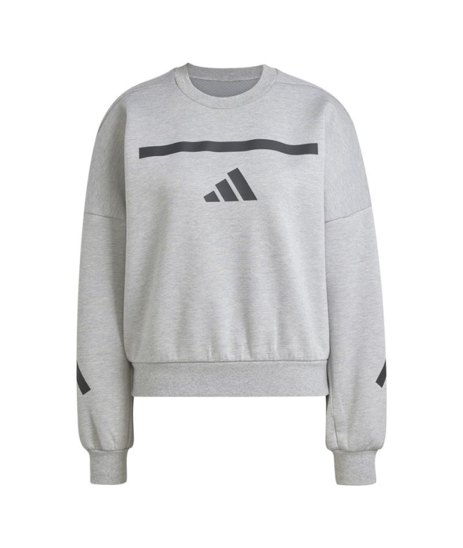 Sudadera adidas Z.N.E. Swt Mujer Gris