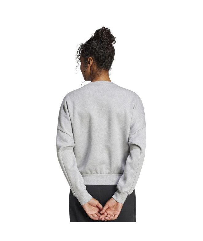 Sweat adidas Z.N.E. Swt Femme Gris