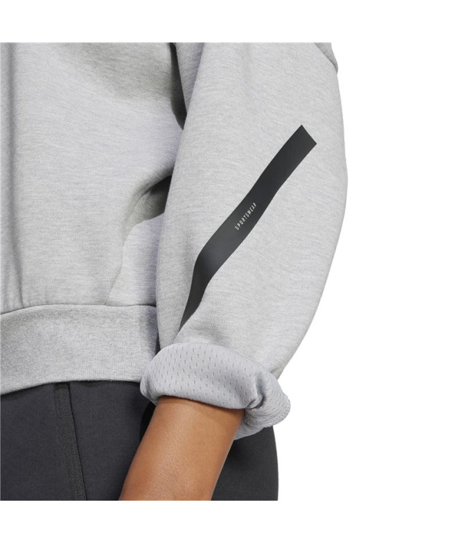 Sweat adidas Z.N.E. Swt Femme Gris
