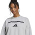 Moletom adidas Z.N.E. Swt Mulher Cinza