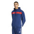 Sudadera de Fútbol adidas Tiro Es Hood Hombre Azul Marino/Rojo