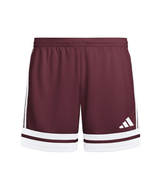 Pantalones de Fútbol adidas Squadra25 Sho Infantil Granate/Blanco