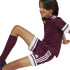 Calça de Futebol adidas Squadra25 Sho Infantil Granate/Branco