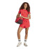 Camiseta adidas 3 Bandas Sj Baby Mulher Rubpur/Negro