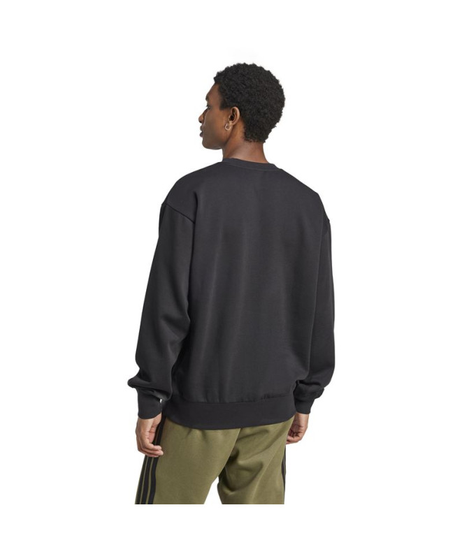 Sweat adidas Feelcozy Swt Homme Noir/Blanc