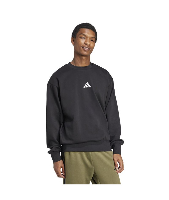 Moletom adidas Feelcozy Swt Homem Preto/Branco