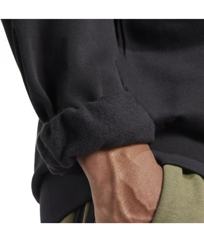 Sweat adidas Feelcozy Swt Homme Noir/Blanc