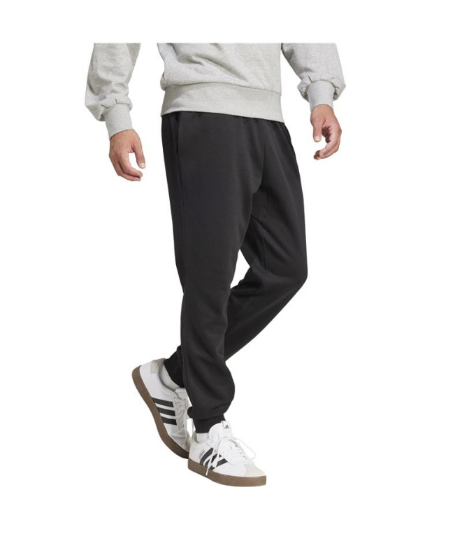 Pantalones adidas Feelcozy Hombre Negro/Blanco