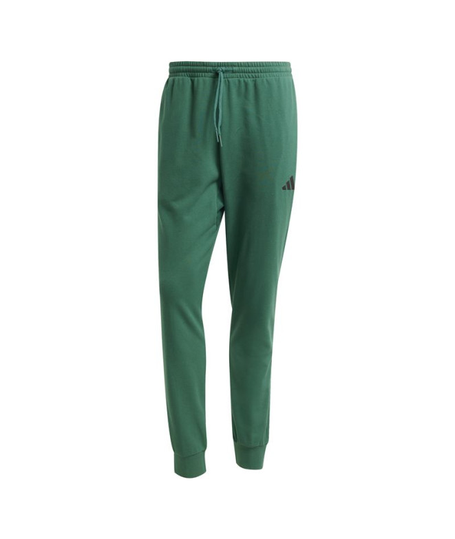 Pantalones adidas Feelcozy Hombre Verde Oscuro/Negro