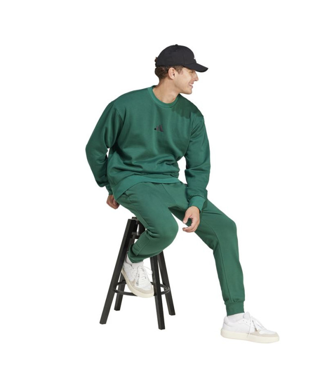 Calça adidas Feelcozy Homem Verde Escuro/Preto