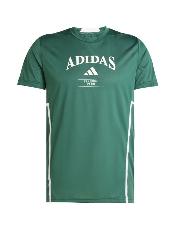 Camiseta de Fitness adidas D4T Heritage Hombre Verde Oscuro