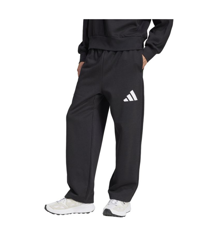 Calça adidas Wide Fl Homem Preto/Branco