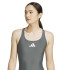 Maillot de bain de Natation adidas 3 Bandas Suit Femme Gris