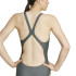 Maillot de bain de Natation adidas 3 Bandas Suit Femme Gris