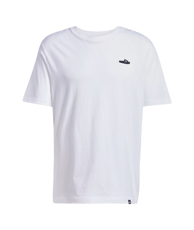 Camiseta adidas Slide Hombre Blanco