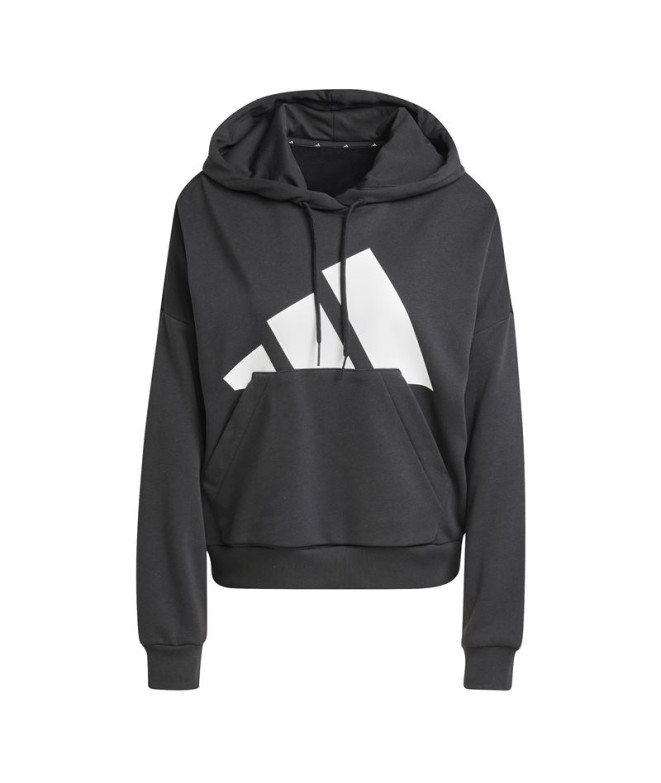 Sudadera adidas Bl French Terry Hd Mujer Negro/Blanco