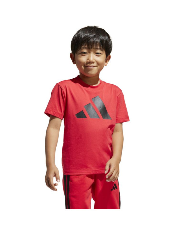 Camiseta adidas Lk Bl 160 Infantil Rubpur/Negro