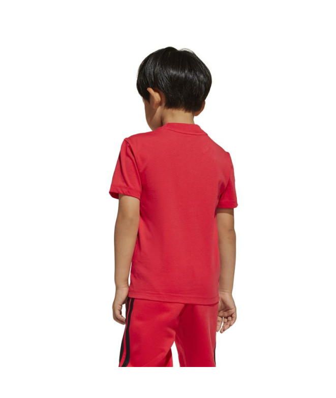 Camiseta adidas Lk Bl 160 Infantil Rubpur/Negro