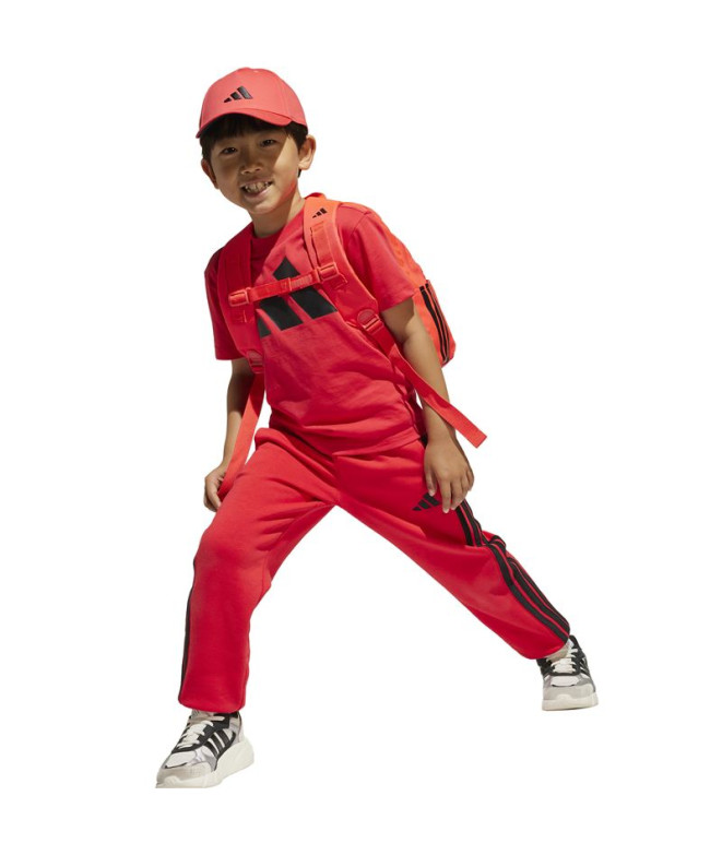 Camiseta adidas Lk Bl 160 Infantil Rubpur/Negro