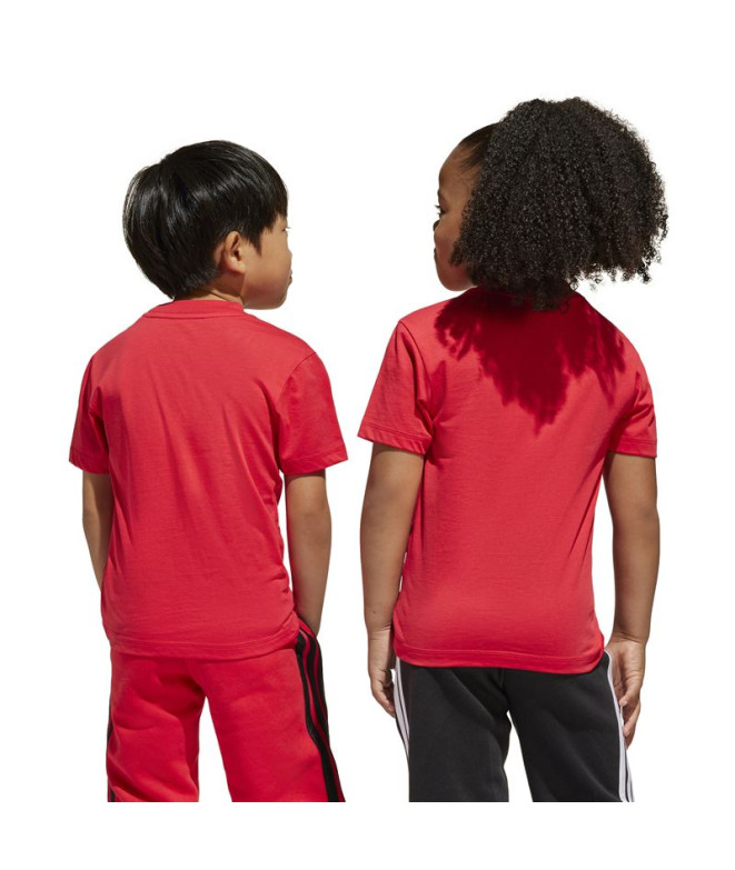 T-shirt adidas Lk Bl 160 Enfant Rubpur/Noir