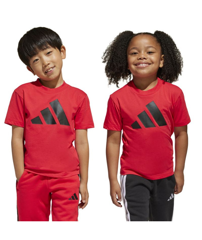 Camiseta adidas Lk Bl 160 Infantil Rubpur/Negro