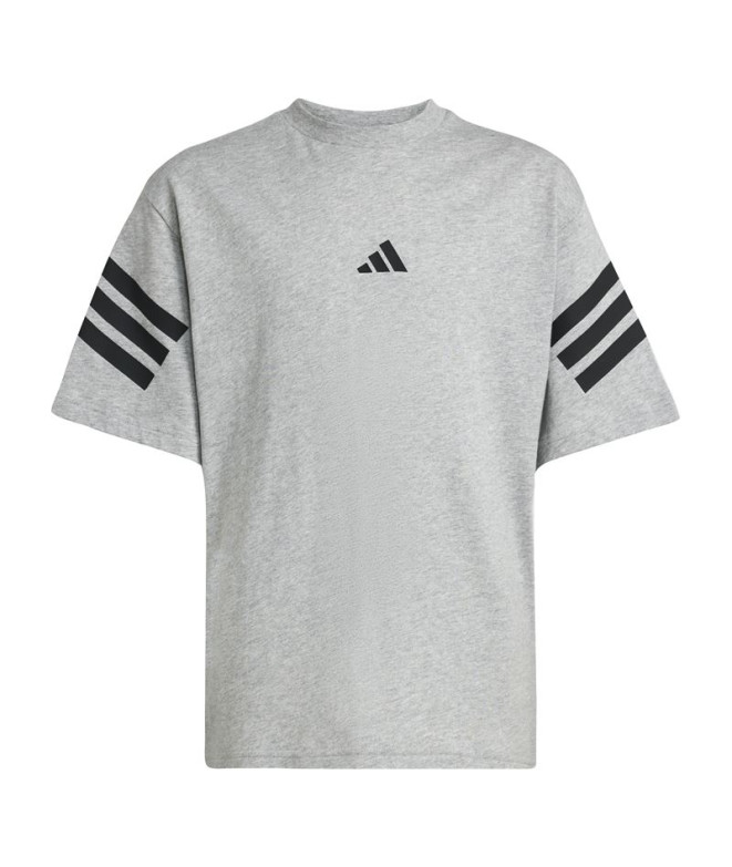 Camiseta adidas Future Icons 3Bandas Infantil Gris/Negro
