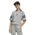 Camiseta adidas Future Icons 3Bandas Infantil Cinza/Preto