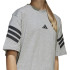 Camiseta adidas Future Icons 3Bandas Infantil Cinza/Preto