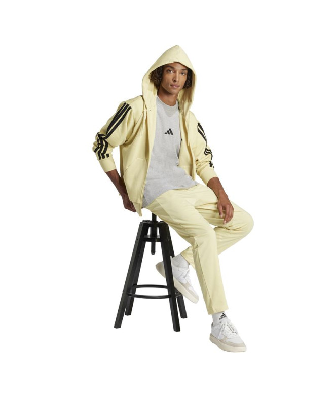 Camiseta adidas 3 Bandas Sj Homem Cinza/Preto