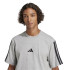 Camiseta adidas 3 Bandas Sj Homem Cinza/Preto