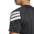 T-shirt de Fitness adidas Gym+ 3 Bandes Homme Noir/Blanc