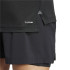 Camiseta de Fitness adidas Gym+ 3 Bandas Hombre Negro/Blanco
