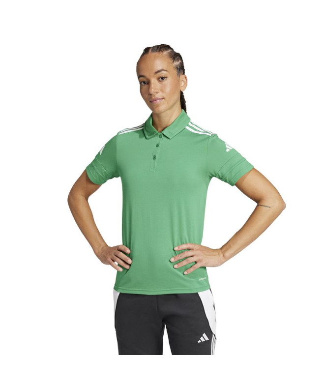 Polo de Fútbol adidas Squadra25 Mujer Verde/Blanco