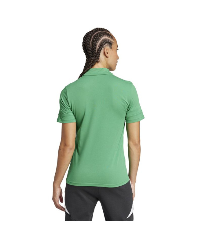 Polo de Fútbol adidas Squadra25 Mujer Verde/Blanco