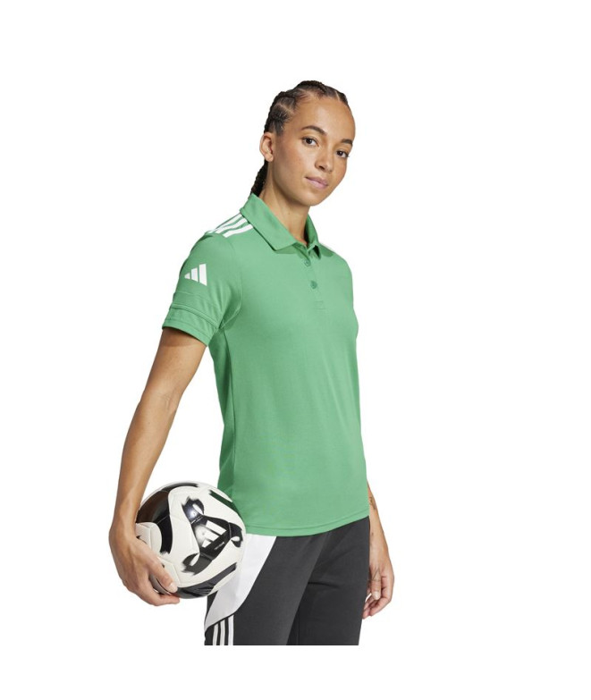Polo de Fútbol adidas Squadra25 Mujer Verde/Blanco