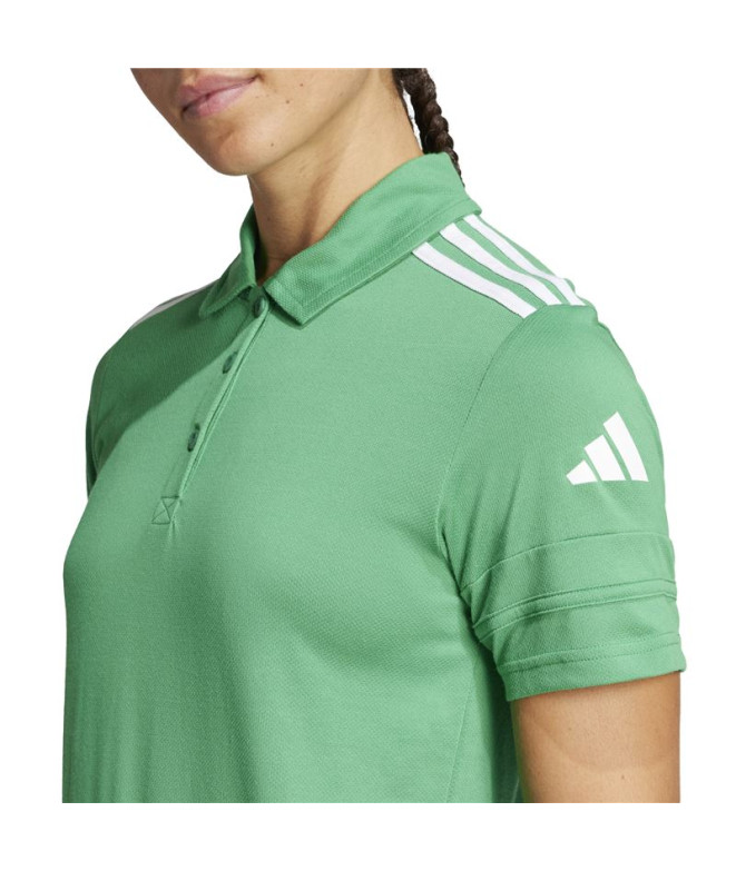 Polo de Fútbol adidas Squadra25 Mujer Verde/Blanco
