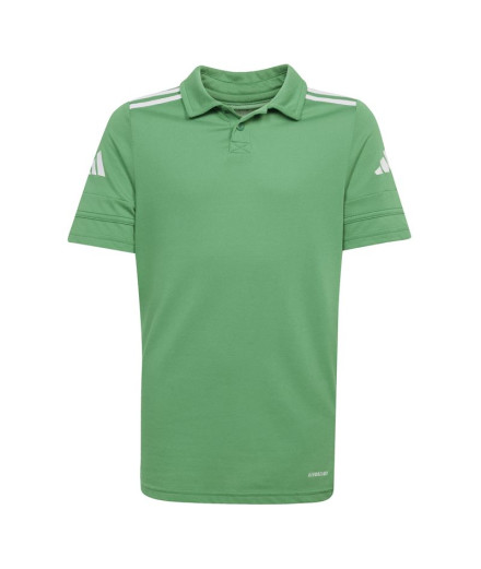 Polo de Football adidas Squadra25 Enfant Vert/Blanc