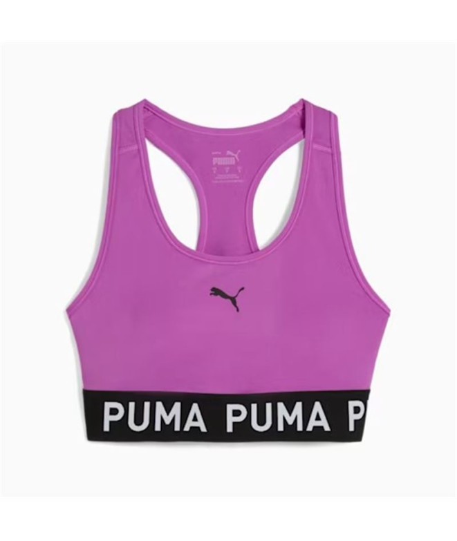 Sujetador deportivo de Fitness Puma 4Keeps Elastic Bra Mujer Wild Berry