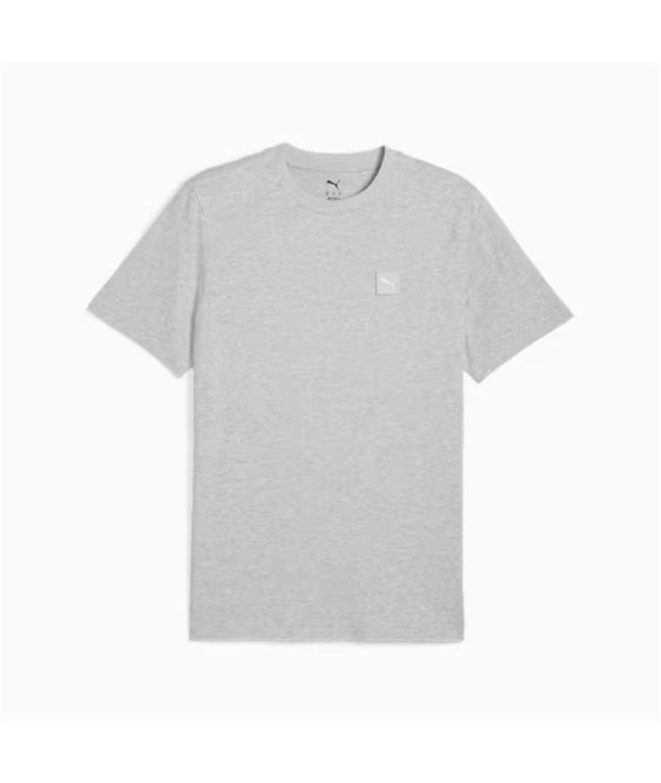 Camiseta Puma Essentials Elevated  Hombre Light Gris Heather