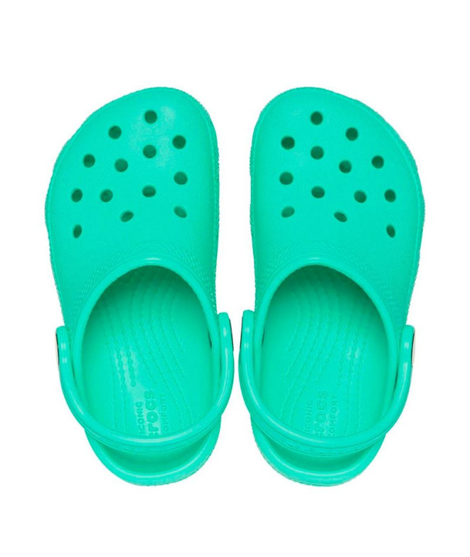 Tamancos Crocs Classic Clog T Infantil Lagoon