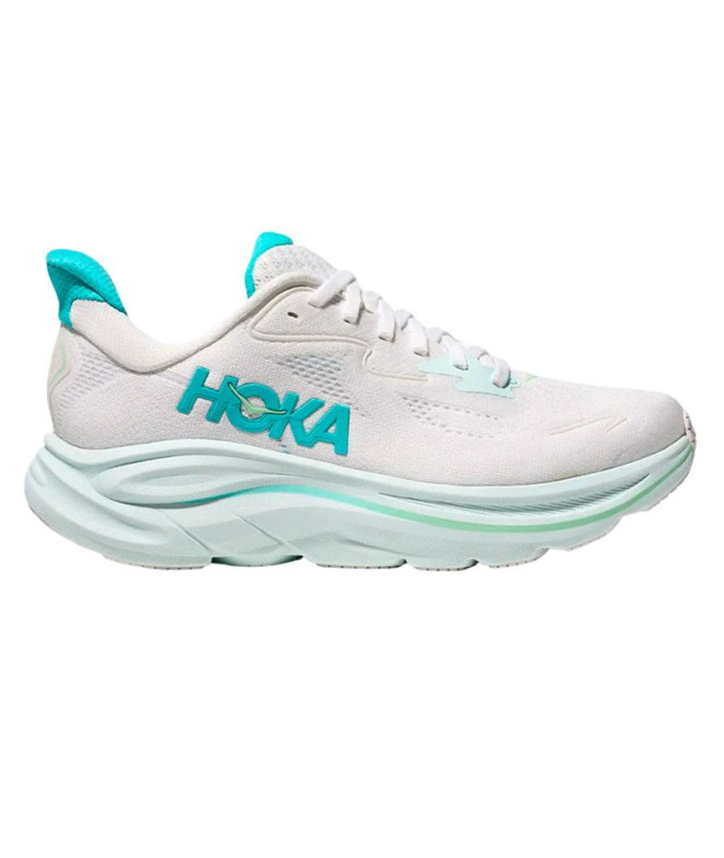 Zapatillas de Running Hoka Clifton 10 Mujer Blanco/Azul