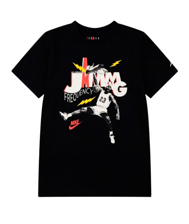 Camiseta Jordan Mj Jamming Ss Niño Negro
