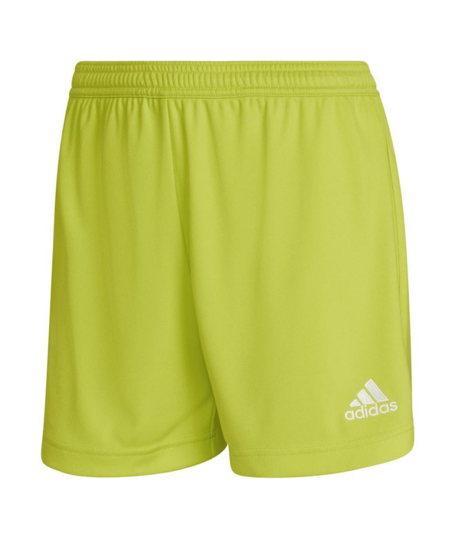 Pantalones de Fútbol adidas Entrada22 Sho Mujer Amarillo
