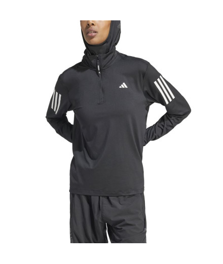 Moletom de Running adidas Otr B Hzip Mulher Preto 2