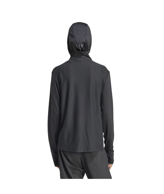 Moletom de Running adidas Otr B Hzip Mulher Preto