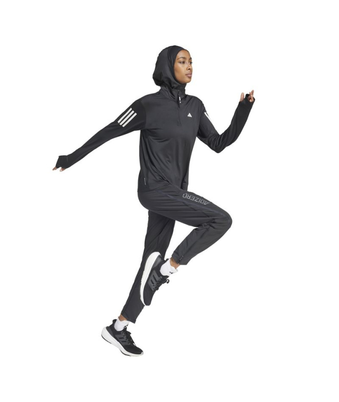Moletom de Running adidas Otr B Hzip Mulher Preto