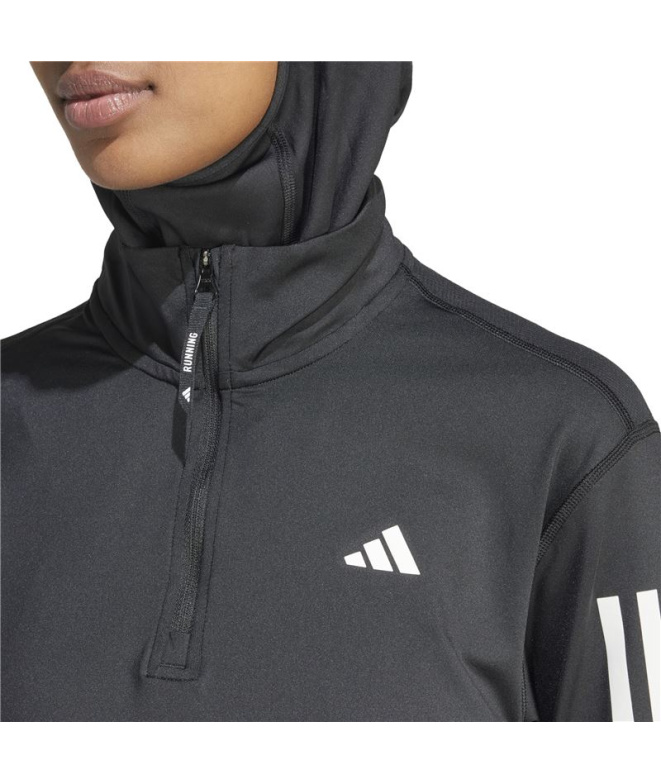 Moletom de Running adidas Otr B Hzip Mulher Preto